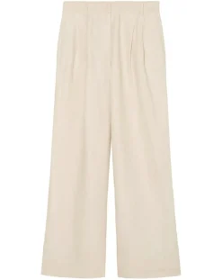 Femme Marc O'Polo Pantalons^Pantalon 100% Lin Plissé Large Kl beige