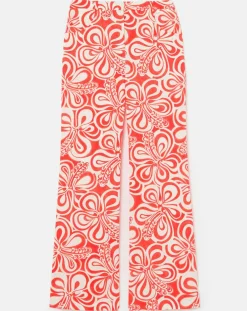 Pantalon à motif graphique corail corail-Tara Jarmon