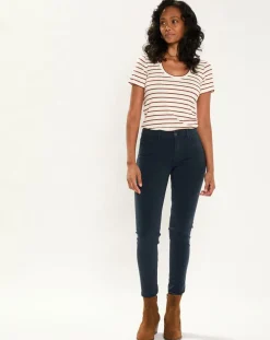 Femme Esprit Pantalons^Pantalon 5 Poches bleu marine