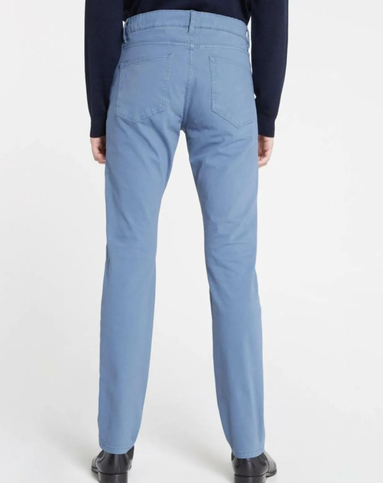 Pantalon ajusté Flex bleu gris-Galeries Lafayette Outlet
