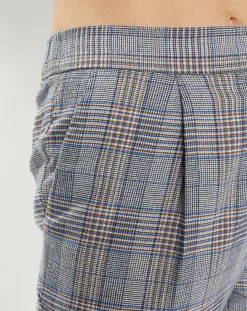 Pantalon ajusté Rink imprimé Prince de Galles gris/noir-Galeries Lafayette Online