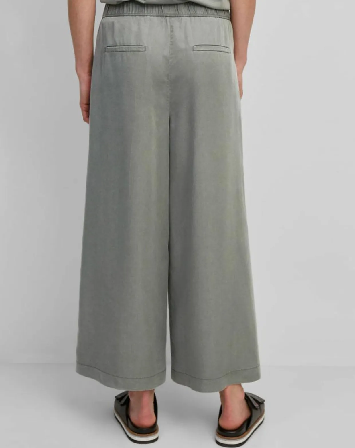 Femme Marc O'Polo Pantalons^Pantalon ample à taille élastique vert de gris