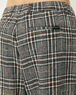 Homme Scotch & Soda Pantalons^Pantalon ample fuselé multicarreaux gris