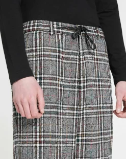 Homme Scotch & Soda Pantalons^Pantalon ample fuselé multicarreaux gris