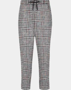 Homme Scotch & Soda Pantalons^Pantalon ample fuselé multicarreaux gris