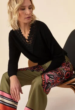 Pantalon Ana vert-Bleu Blanc Rouge Outlet