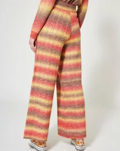 Pantalon Arc-en-ciel kaki-Manoush Clearance