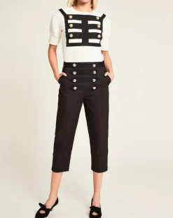 Femme Manoush Pantalons^Pantalon Army noir