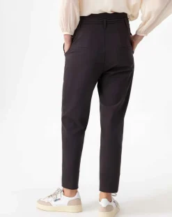 Pantalon avec Ceinture Hadrien choco-Indies Clearance