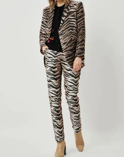 Pantalon Belle de Jour imprimé marron-Manoush Outlet