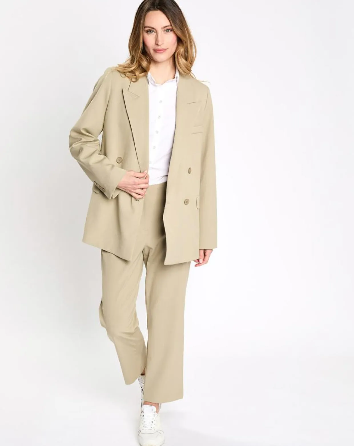 Femme Esprit Pantalons^Pantalon blazer beige