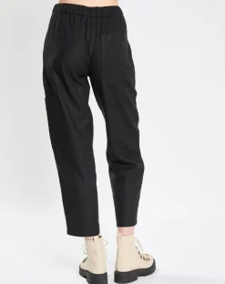 Femme Marc O'Polo Pantalons^Pantalon cargo en Laine mélangée noir