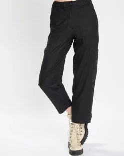 Femme Marc O'Polo Pantalons^Pantalon cargo en Laine mélangée noir