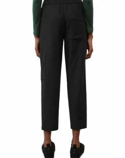 Femme Marc O'Polo Pantalons^Pantalon cargo en Laine mélangée noir