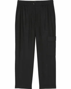 Femme Marc O'Polo Pantalons^Pantalon cargo en Laine mélangée noir