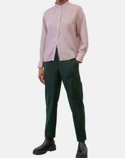 Femme Marc O'Polo Pantalons^Pantalon cargo en Laine mélangée vert foncé