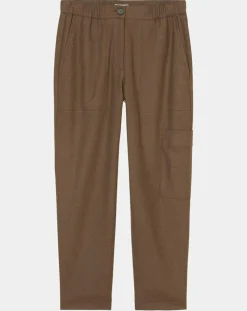 Pantalon cargo en Laine mélangée marron-Marc O'Polo Best