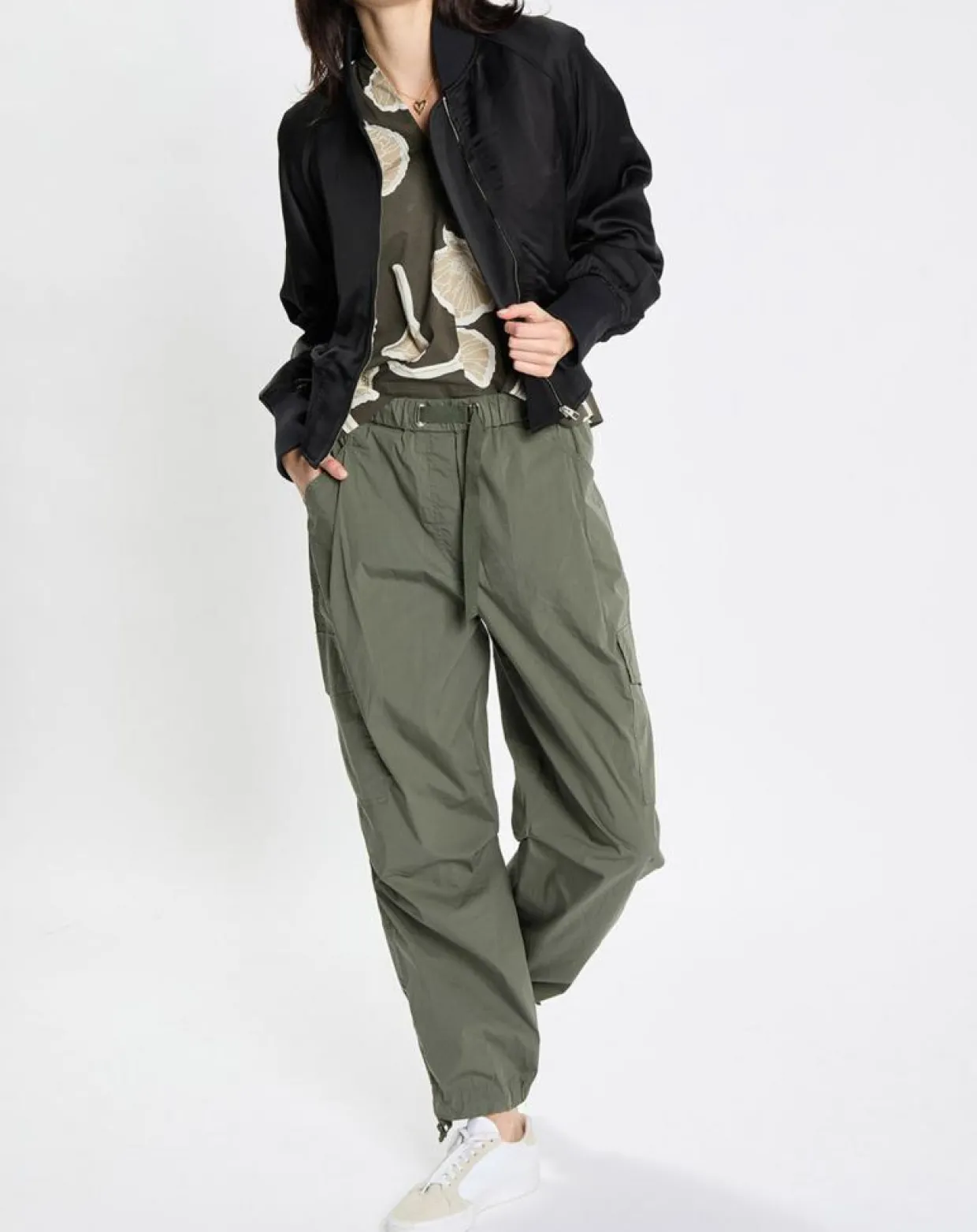 Femme Marc O'Polo Pantalons^Pantalon cargo Explorer kaki