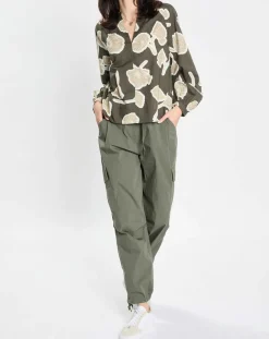Femme Marc O'Polo Pantalons^Pantalon cargo Explorer kaki