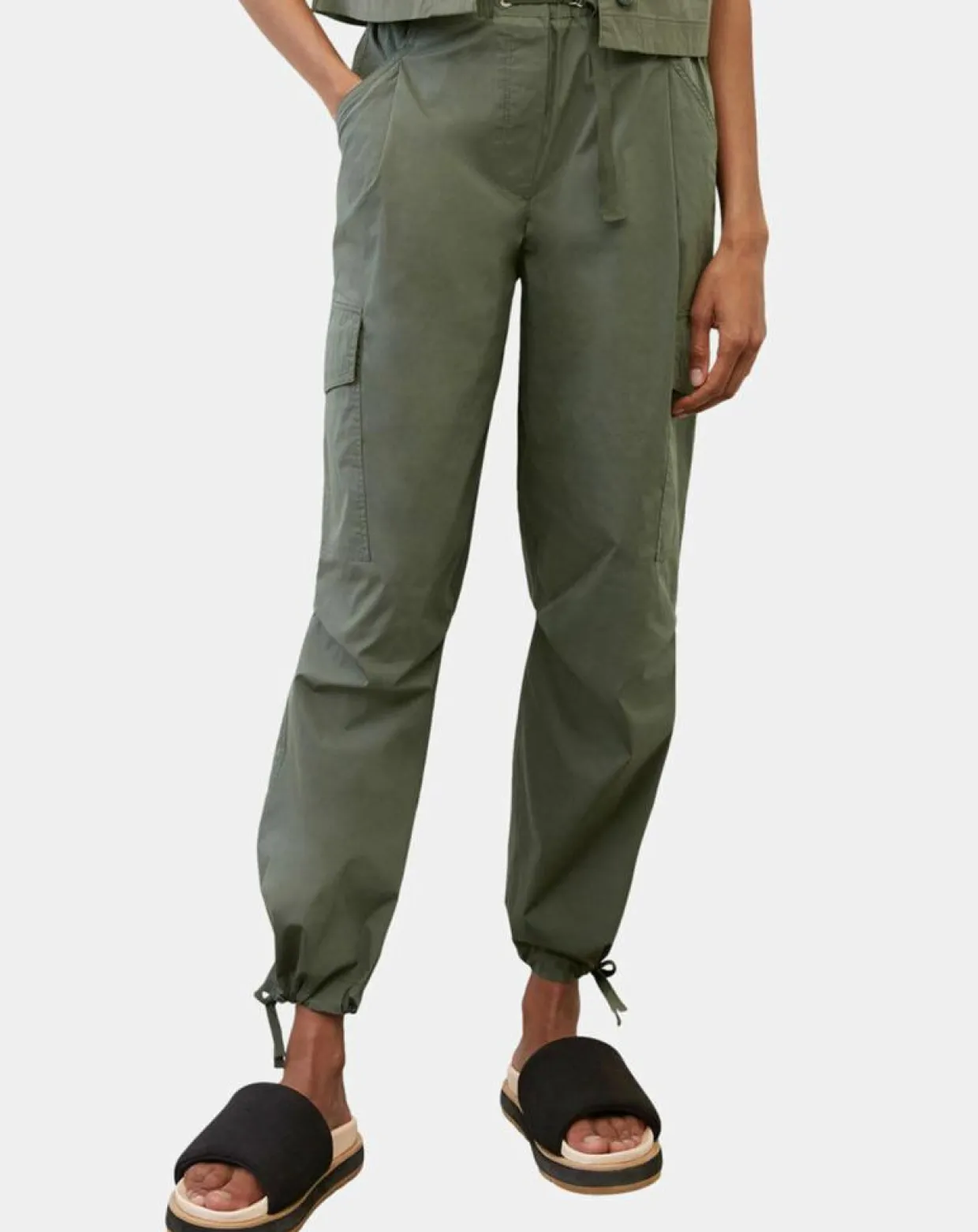 Femme Marc O'Polo Pantalons^Pantalon cargo Explorer kaki