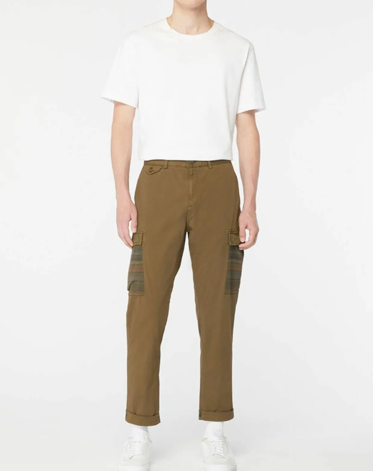 Homme Scotch & Soda Pantalons^Pantalon Cargo Loose Tapered kaki foncé