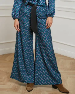 Pantalon Catherine pétrole-L'Armoire de Suzette Sale