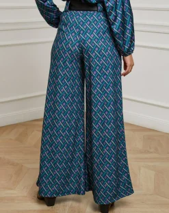 Pantalon Catherine pétrole-L'Armoire de Suzette Sale