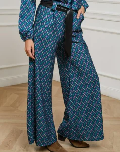 Pantalon Catherine pétrole-L'Armoire de Suzette Sale
