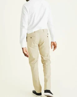Homme Dockers Pantalons^Pantalon chino Alpha Icon Tapered à rayures beige/blanc