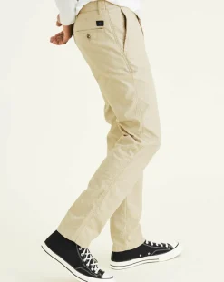 Homme Dockers Pantalons^Pantalon chino Alpha Icon Tapered à rayures beige/blanc