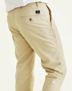 Homme Dockers Pantalons^Pantalon chino Alpha Icon Tapered à rayures beige/blanc