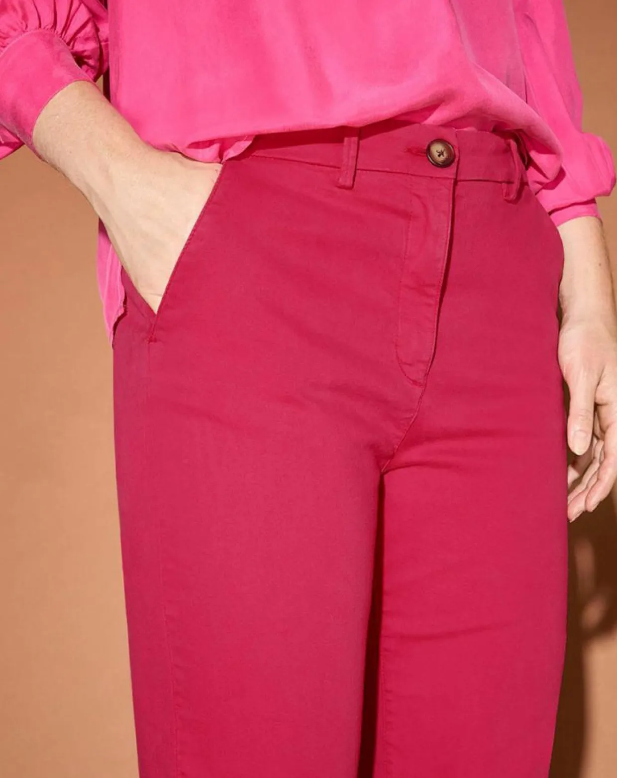 Pantalon chino Cyrilp rose foncé-Jodhpur Best