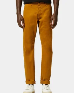 Pantalon Chino droit Kutdroit camel-Galeries Lafayette Outlet