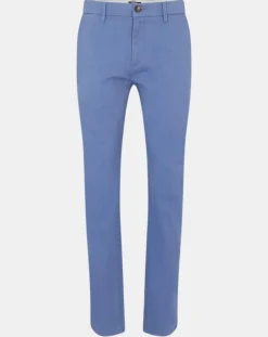 Pantalon chino en Coton bio droit Kutdroit bleu vintage-Galeries Lafayette New