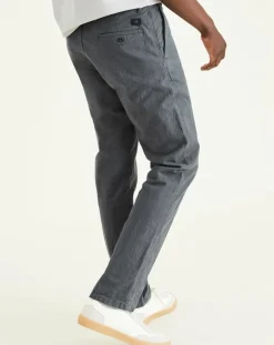 Homme Dockers Pantalons^Pantalon chino en Coton Bio Alpha Icon Tapered à carreaux gris