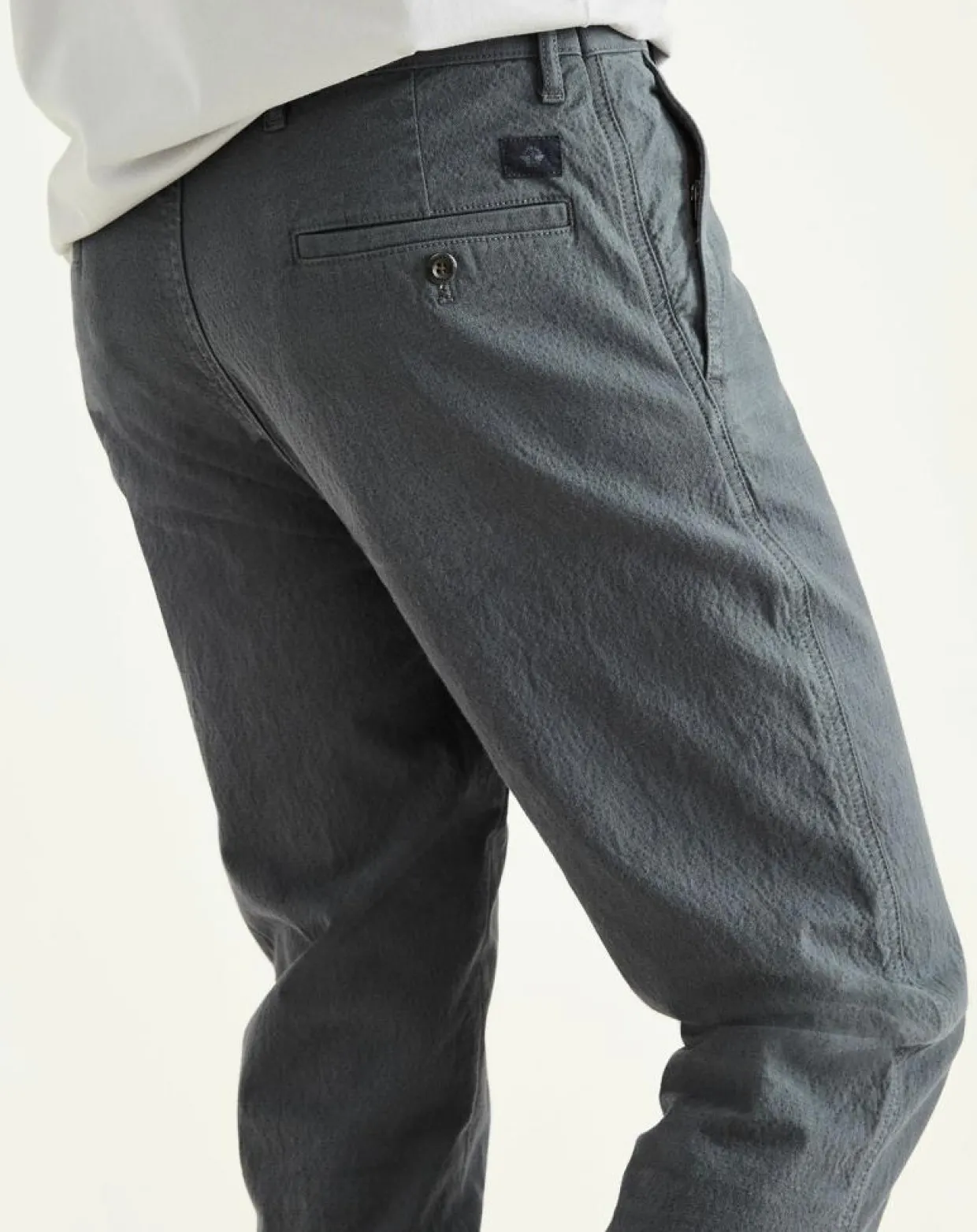 Homme Dockers Pantalons^Pantalon chino en Coton Bio Alpha Icon Tapered à carreaux gris