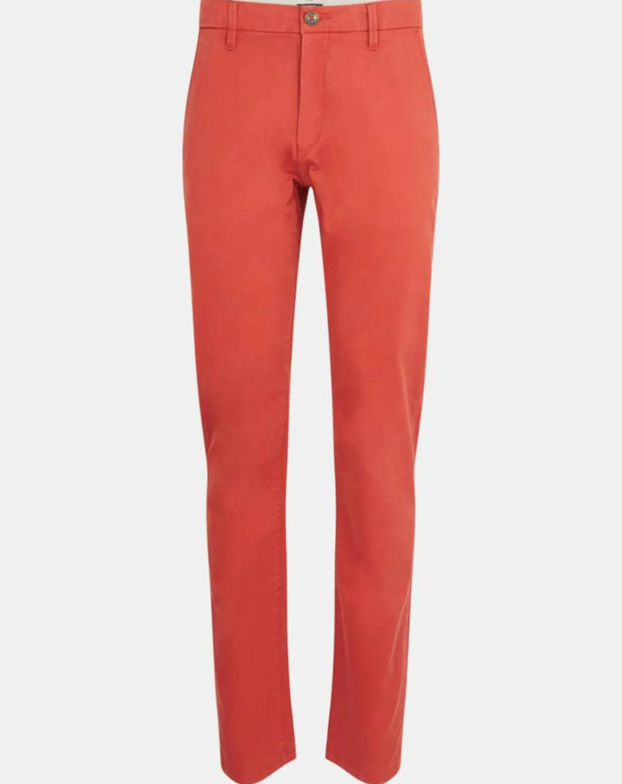 Pantalon chino en Coton bio droit Kutdroit rouge foncé-Galeries Lafayette Discount