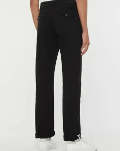 Pantalon Chino en Coton Bio Relax Kutrelax noir-Galeries Lafayette Discount
