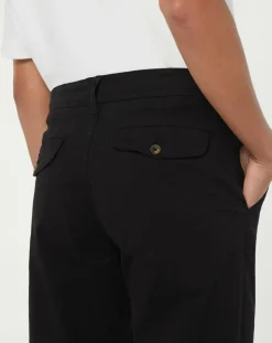 Pantalon Chino en Coton Bio Relax Kutrelax noir-Galeries Lafayette Discount