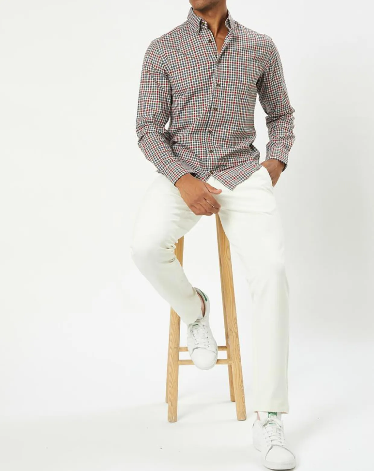 Homme Hackett London Pantalons^Pantalon Chino Jersey Sport écru