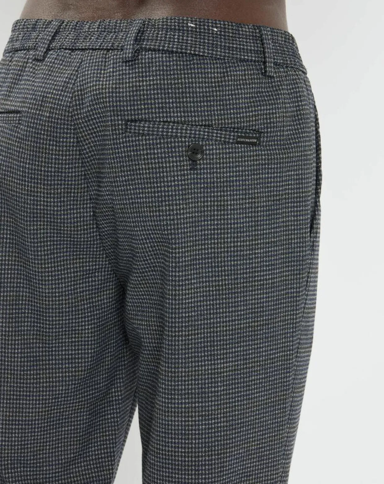 Pantalon Chino Pince Regular Blacke gris-Scotch & Soda Outlet
