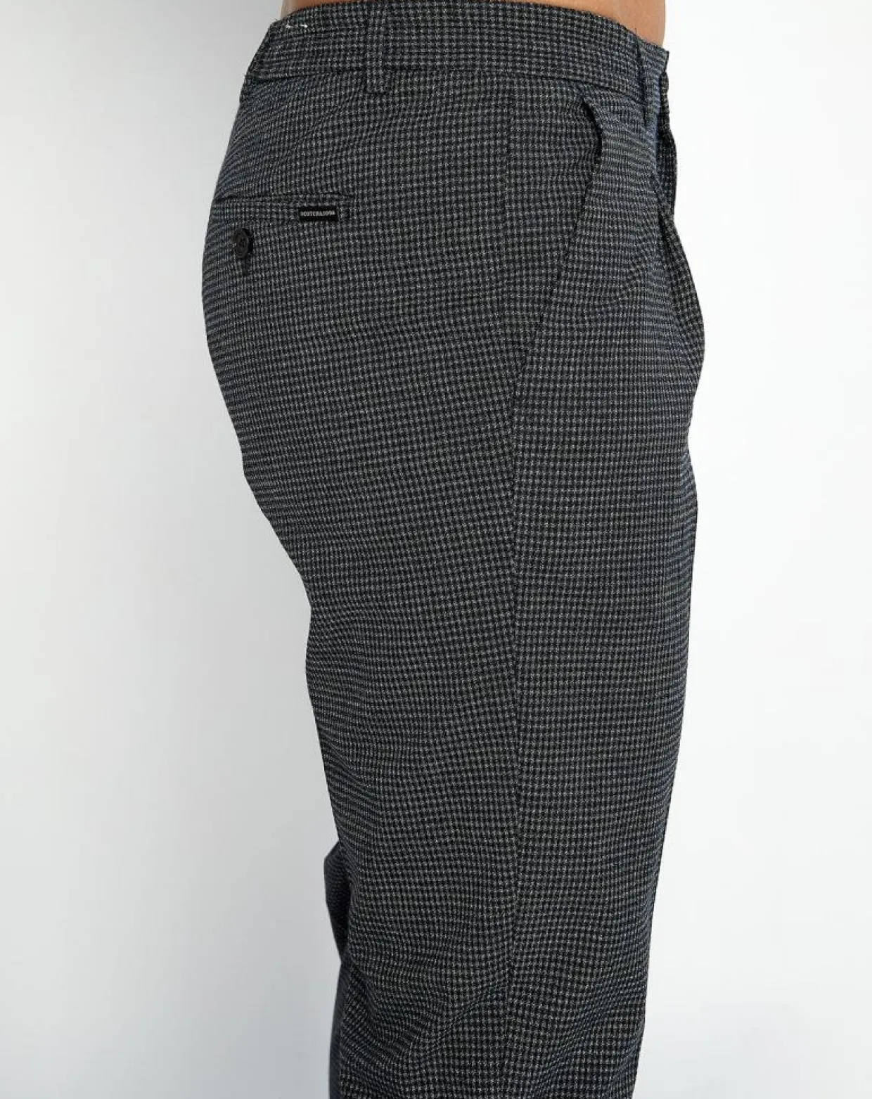 Pantalon Chino Pince Regular Blacke gris-Scotch & Soda Outlet