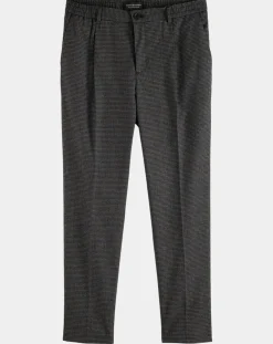 Pantalon Chino Pince Regular Blacke gris-Scotch & Soda Outlet