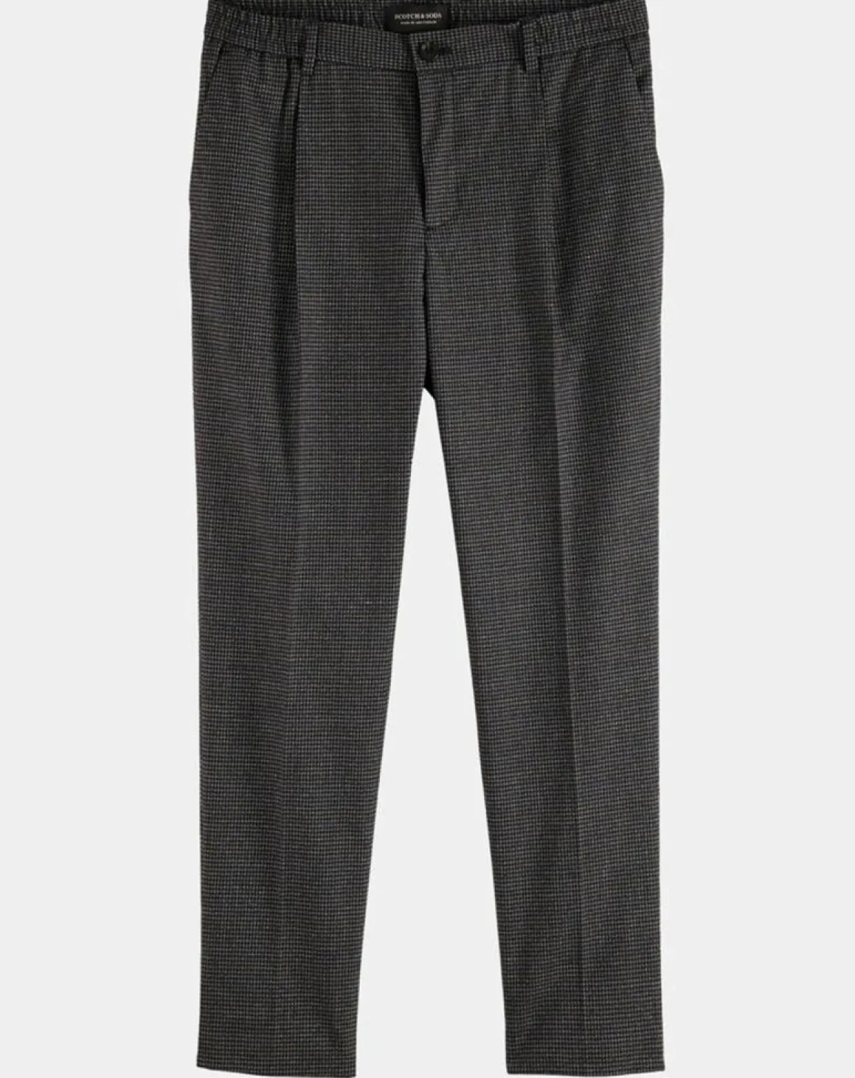 Pantalon Chino Pince Regular Blacke gris-Scotch & Soda Outlet