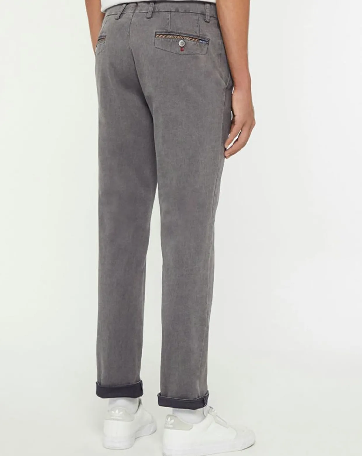 Pantalon Chino Slim Armure gris-Hackett London Discount