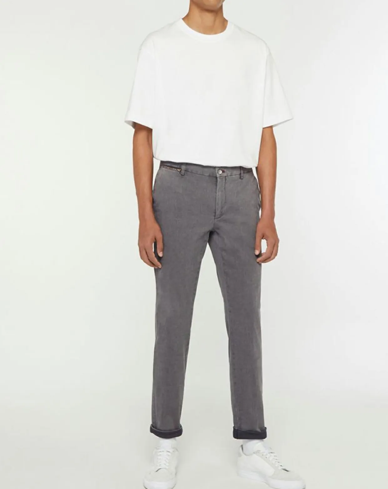 Pantalon Chino Slim Armure gris-Hackett London Discount