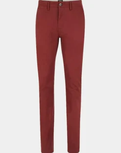 Pantalon Chino slim en Coton Bio Kutslim bordeaux-Galeries Lafayette