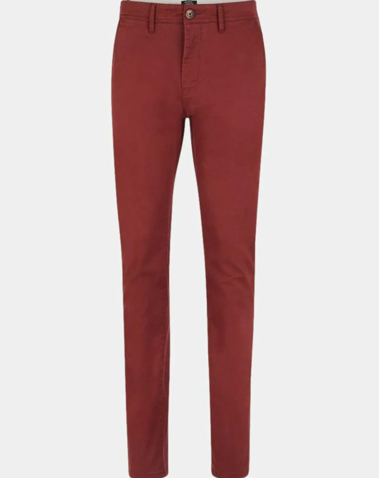 Pantalon Chino slim en Coton Bio Kutslim bordeaux-Galeries Lafayette
