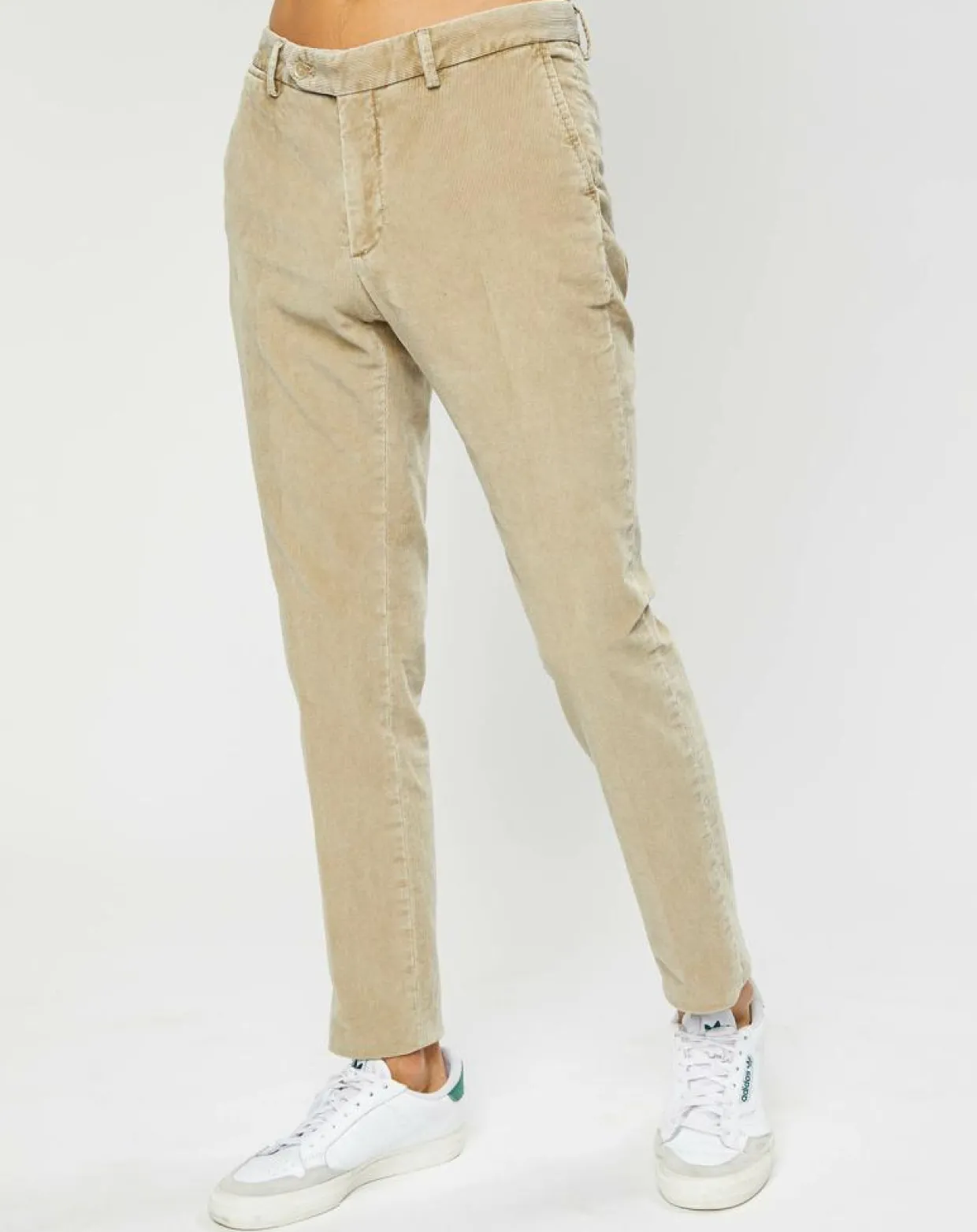 Pantalon Chino Slim en Velours côtelé beige-Hackett London New