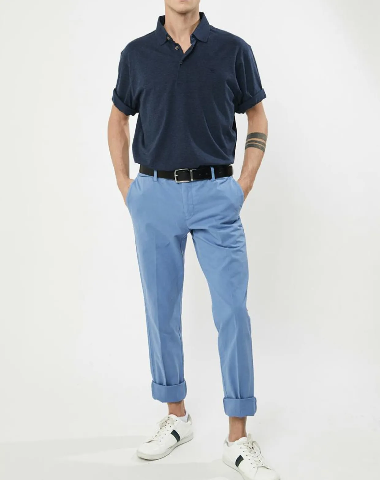 Homme Hackett London Pantalons^Pantalon chino Slim Fit Core Kensington bleu moyen